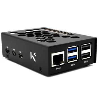 Aluminium Black Raspberry Pi 5 Case KKSB