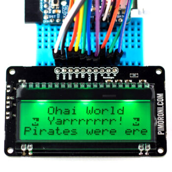 Дисплей LCD 16x3, RGB подсветка - Pimoroni Display-O-Tron Breakout