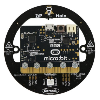 ZIP Halo - модул с 24 RGB светодиода за micro:bit