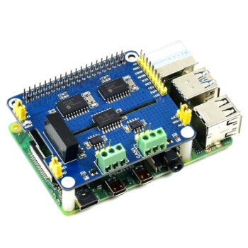 2-Channel Isolated CAN Expansion HAT for Raspberry Pi, Dual Chips Solution